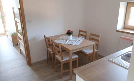 Apartmán Pampeliška – kuchyňka